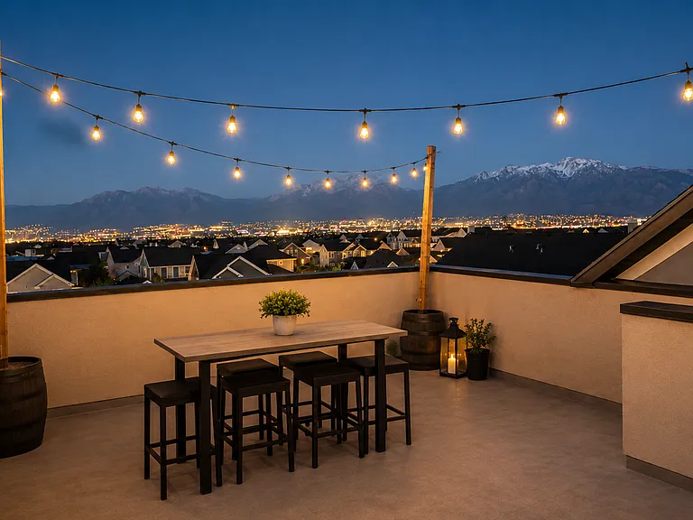 Rooftop space with panoramic views