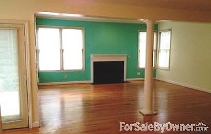 Living Room with Fireplace : large open living room with fireplace