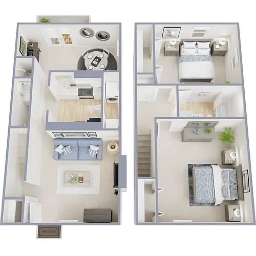Floor plan Sycamore Townhouse