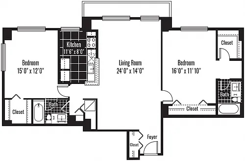 Floor plan NW B03