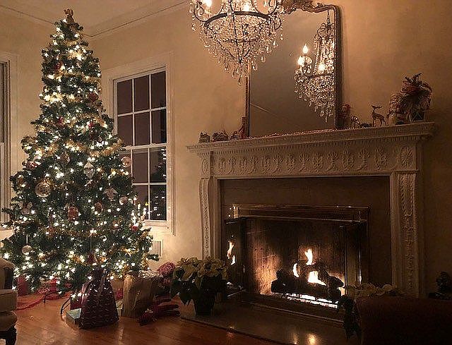 Living room hearth