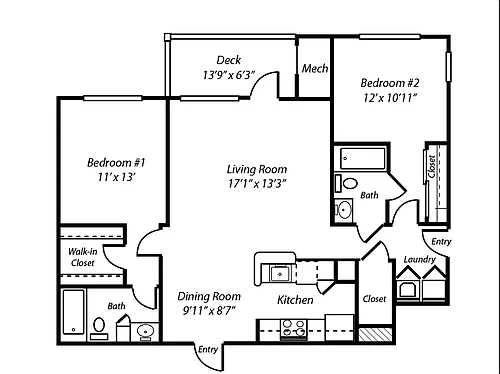 Floor plan B3 The Hampden