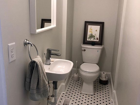 1/2 Bath on the first floor