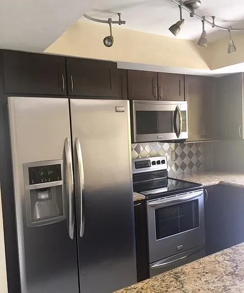 kitchen with stainless steel appliances