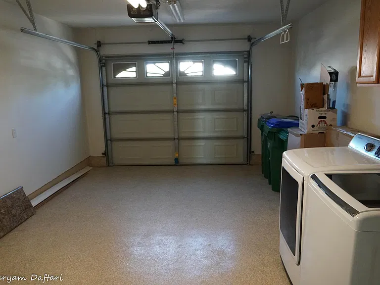 washer dryer in garage