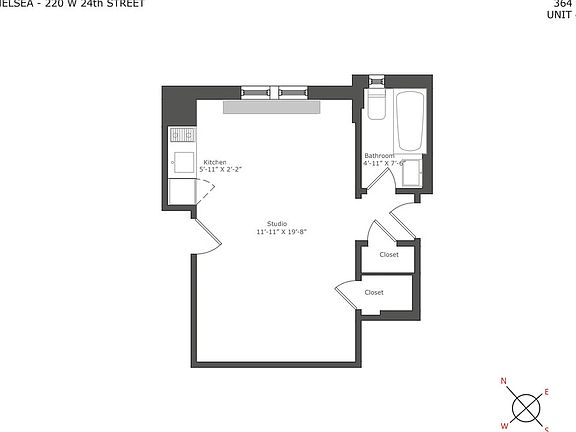 2nd image of 220 W 24th St APT 4K