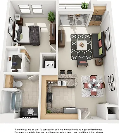 B1-Classic | 1 bed 1 bath | 685 sq ft B1-Classic | 1 bed 1 bath | 685 sq ft