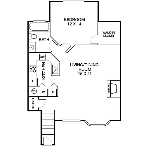 Floor plan Hoptree Apartment Premier