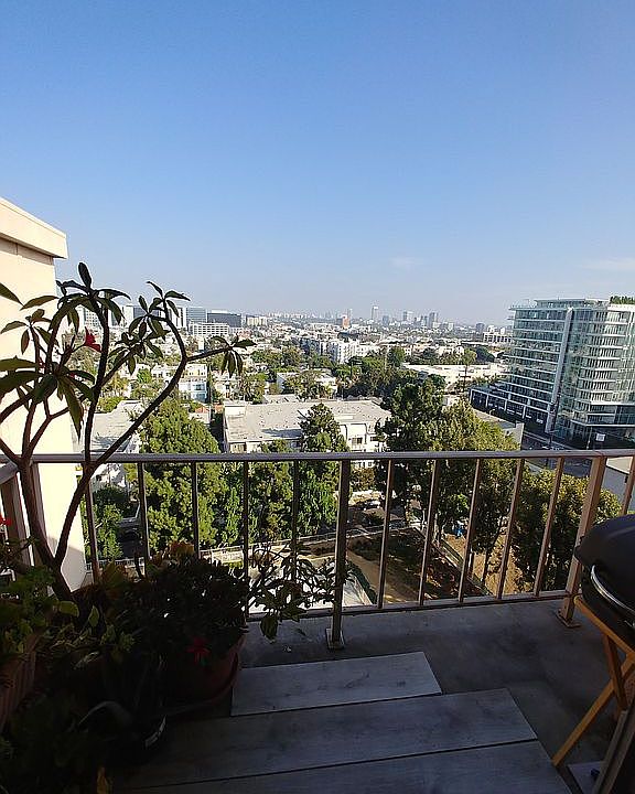 City view from balcony