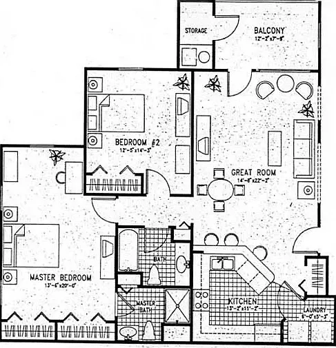 2 bed, 1111 sqft, $1,700 — Photo 2