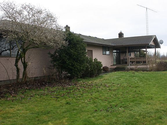 Rear view of home
