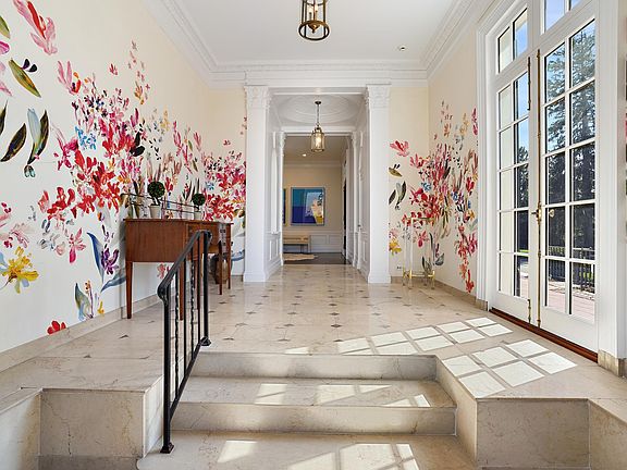 Hand painted wall coverings