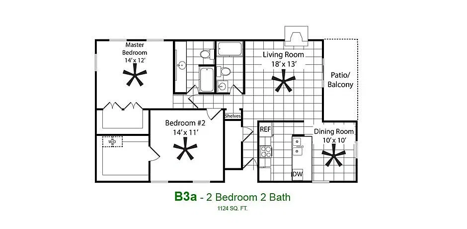 Floor plan B3A