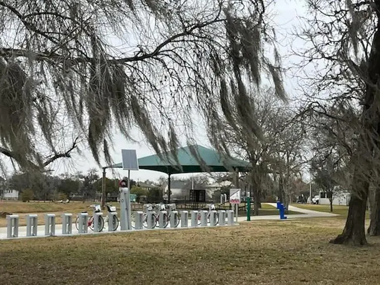 Braes Bayou walking/biking path.