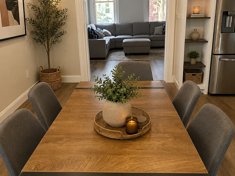 Dining room looking towards living room