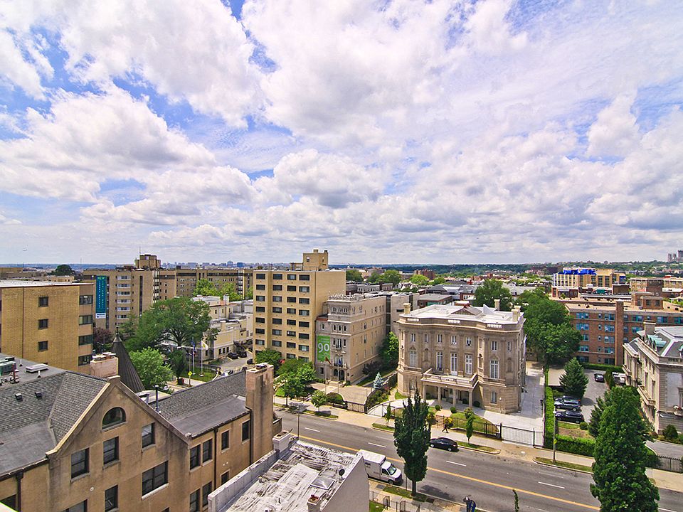 Skyline view from the rooftop deck