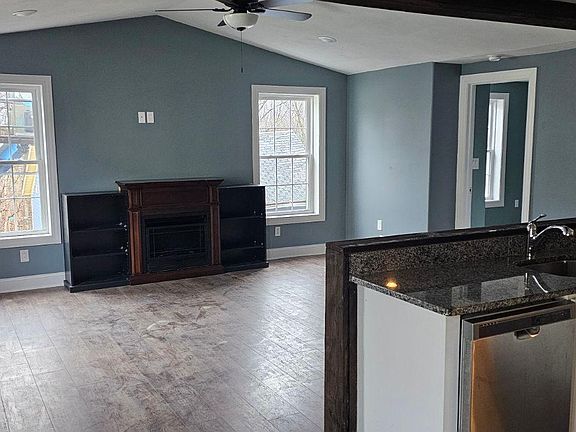 Family room from fireplace