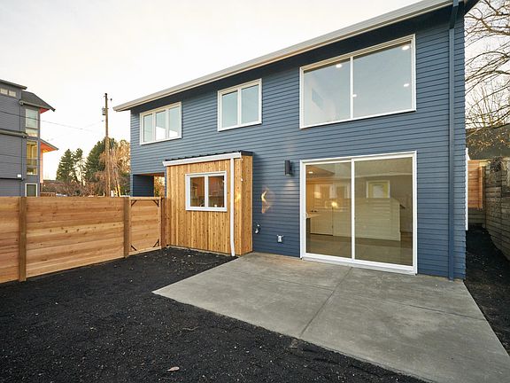 Large yard connects to the living room