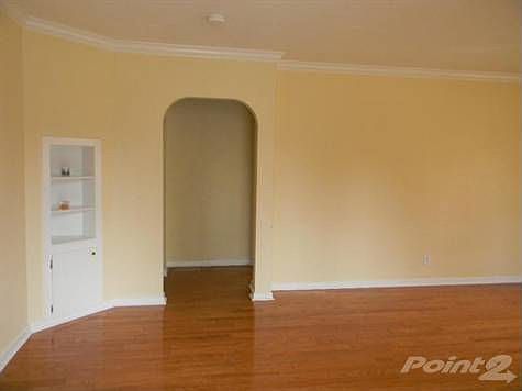 Corner niche and wood floors