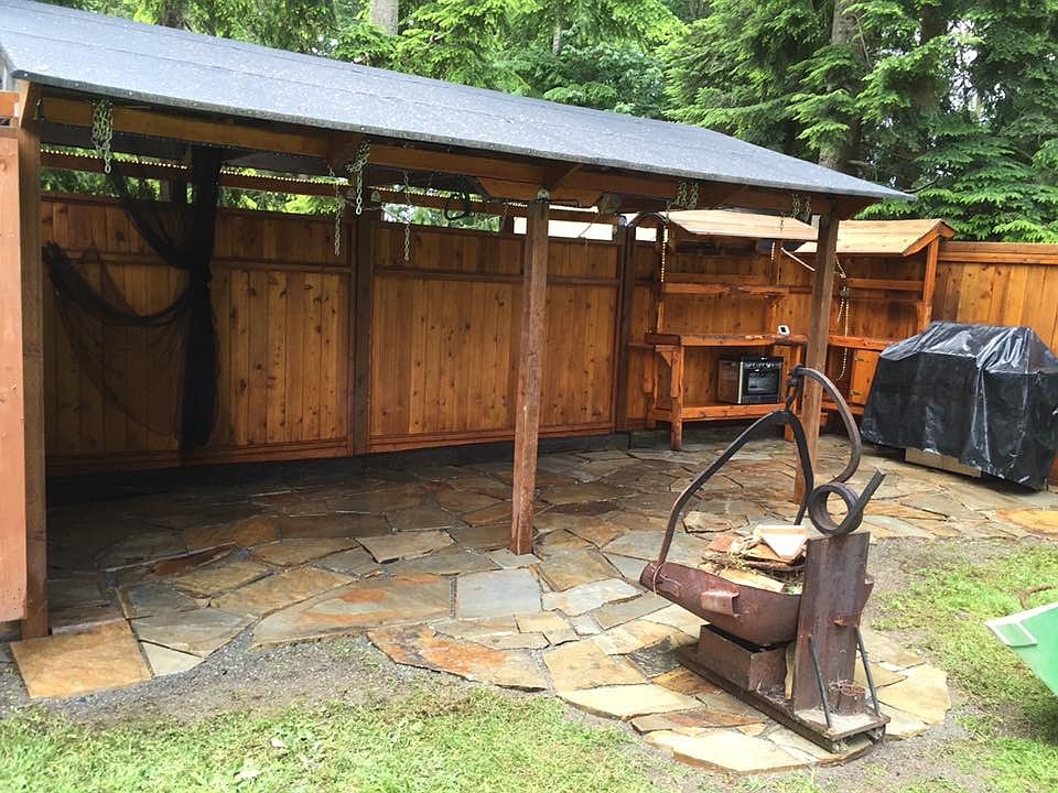 Covered bbq area