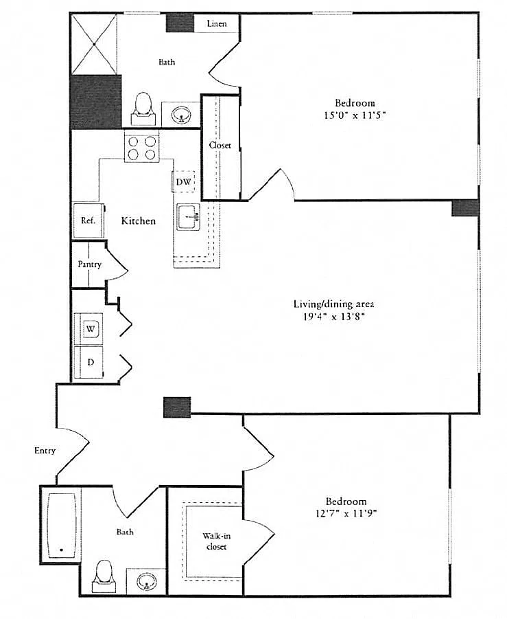 Floor plan 1,131 sq. ft.