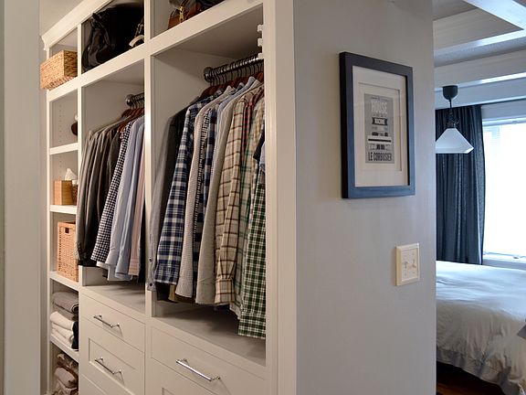hand-built custom closet