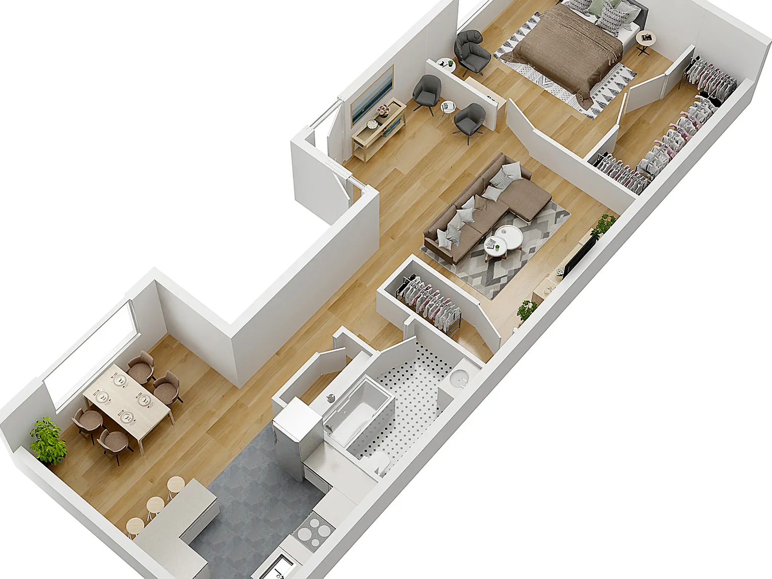 1 bed, 887 sqft, $2,450 — Photo 2