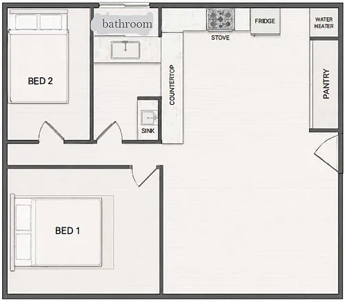 Floor plan 2 Bedroom