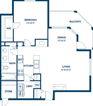 1 Bedroom | 1 Bath | 813 SF 1 Bedroom | 1 Bath | 813 SF