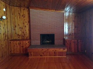 One of two fireplaces