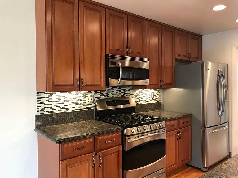 modern kitchen - all appliances are GE brand