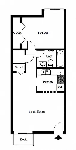 Floor plan One Bedroom