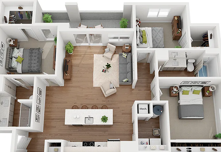 3 Bedroom | 2 Bath 3 Bedroom | 2 Bath