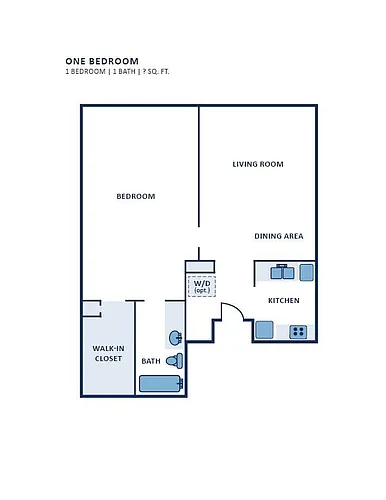 Floor plan One Bedroom
