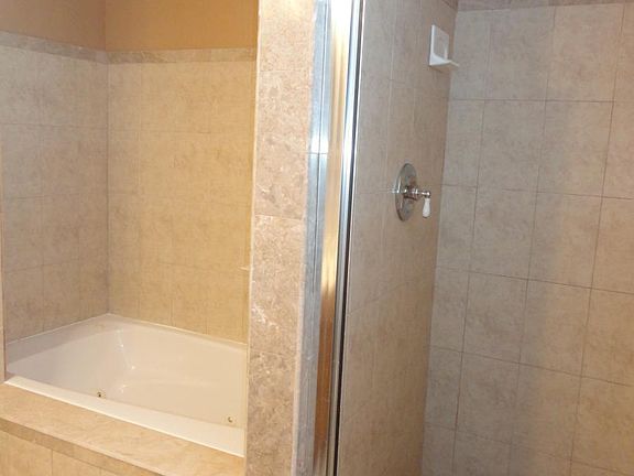 Master Bath, shower and jacuzzi bath