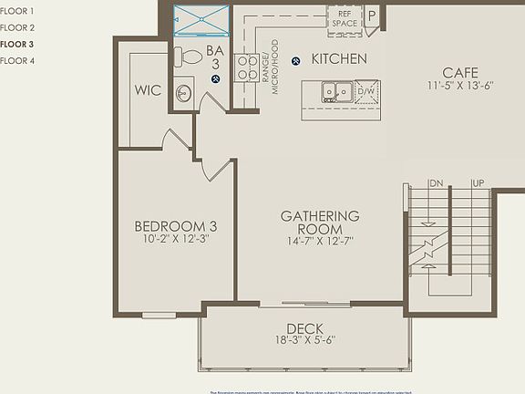 Plan 8 Floor Plan, Quick Move-in Home, Floor 3