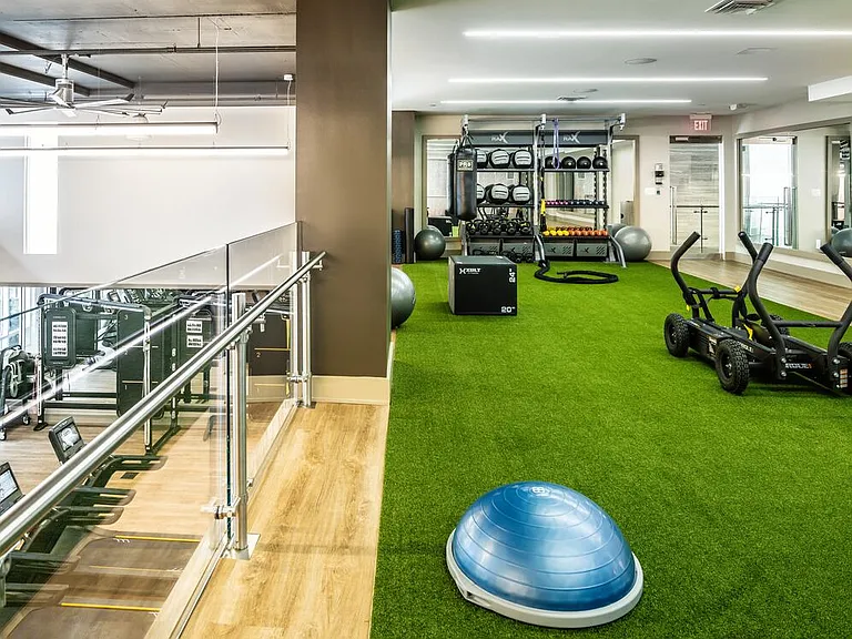 State-of-the art fitness center with strength equipment