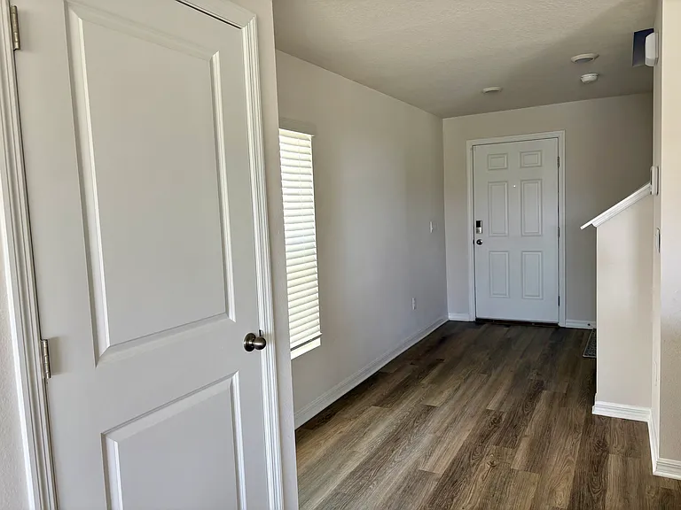 Entrance door and a hallway