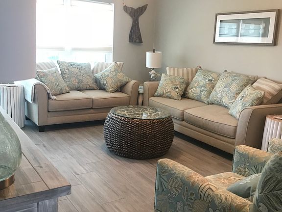 Living room with deck access