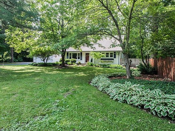 Large lush front yard