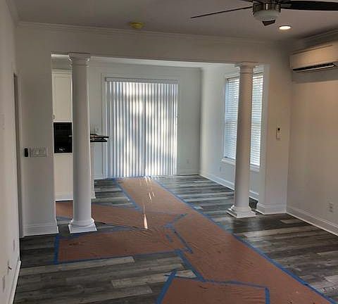 Entrance, Facing Living Room and Dining Area