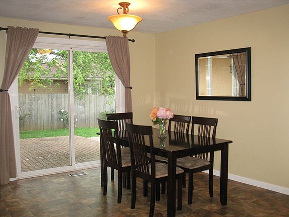 Dining with sliding door