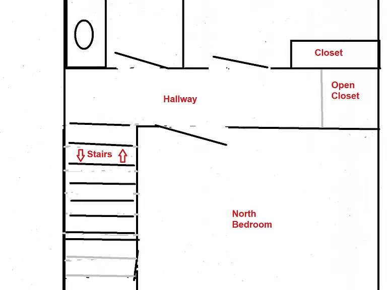 Upstairs layout