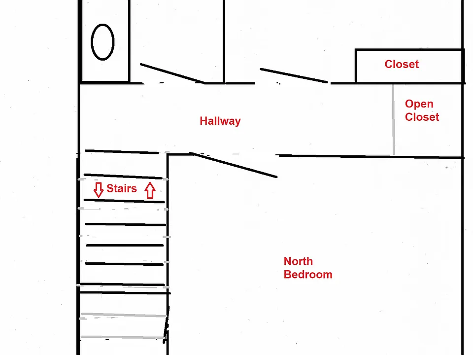 Upstairs layout