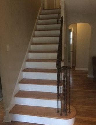 Original Stairs with Iron Railing