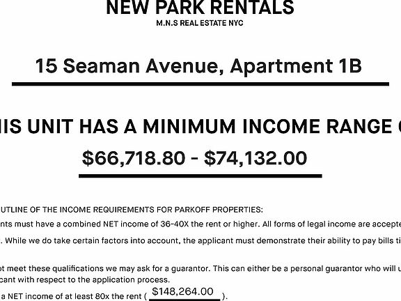 5th image of 15 Seaman Ave #1B