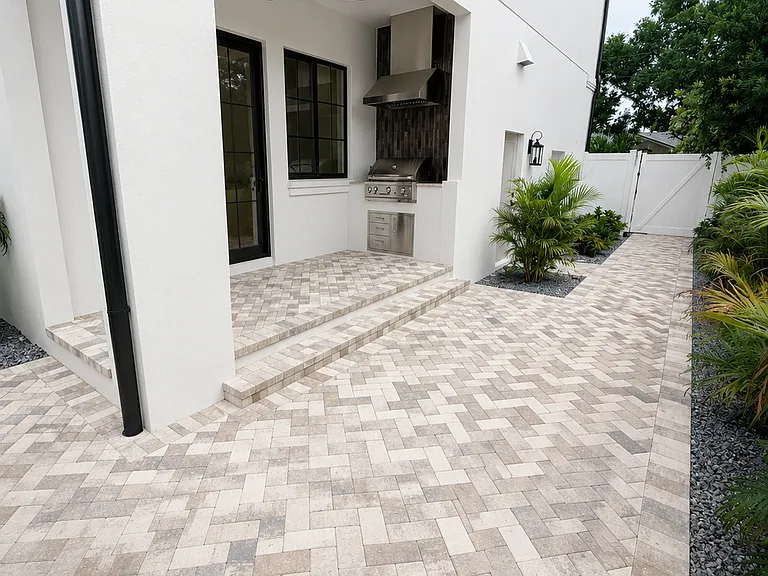 Backyard furnishings to be delivered mid-August.