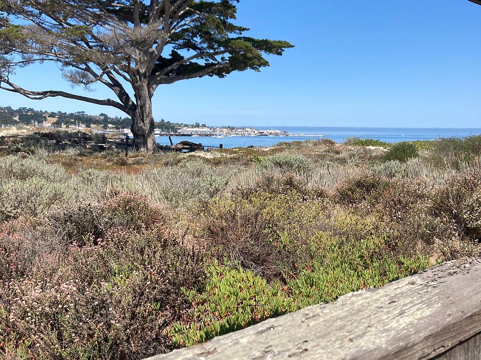 View of beach from entrance gate.
