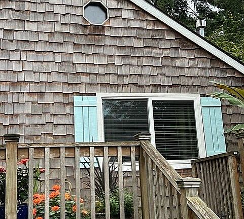 Deck Stairs lead to Lawn