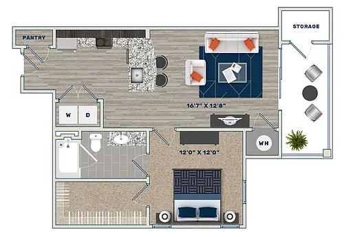 Floor plan A1B